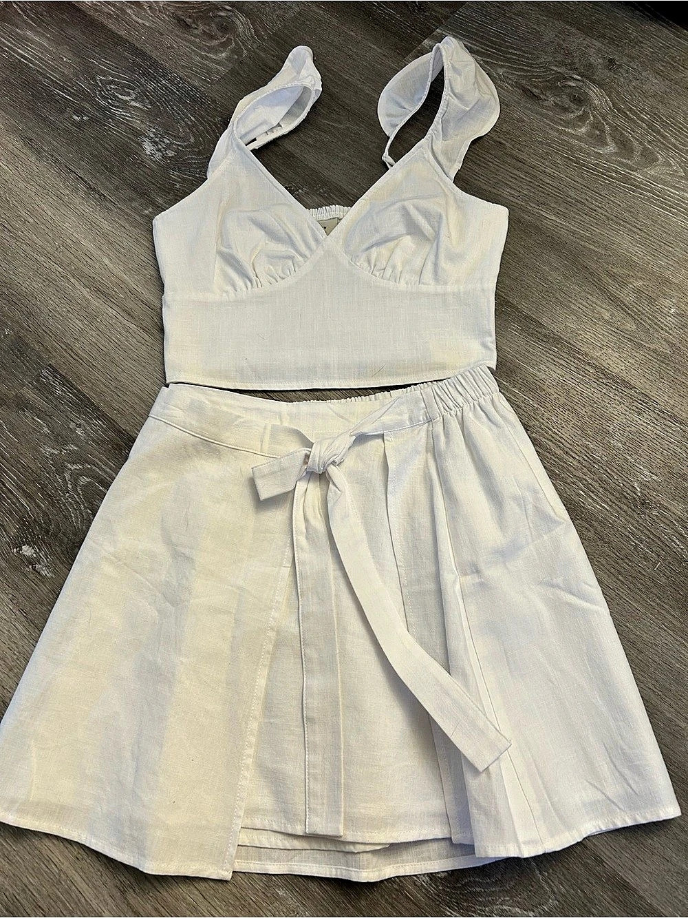 a new day White Mini Dress Set Size XS Like New